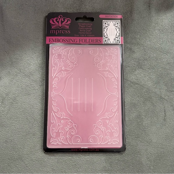 mpress A2 Embossing Folder - INVITATION - Picture 2 of 6